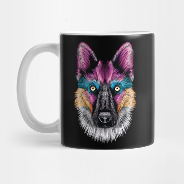 Alsatian Dog Tricolor by Furrban